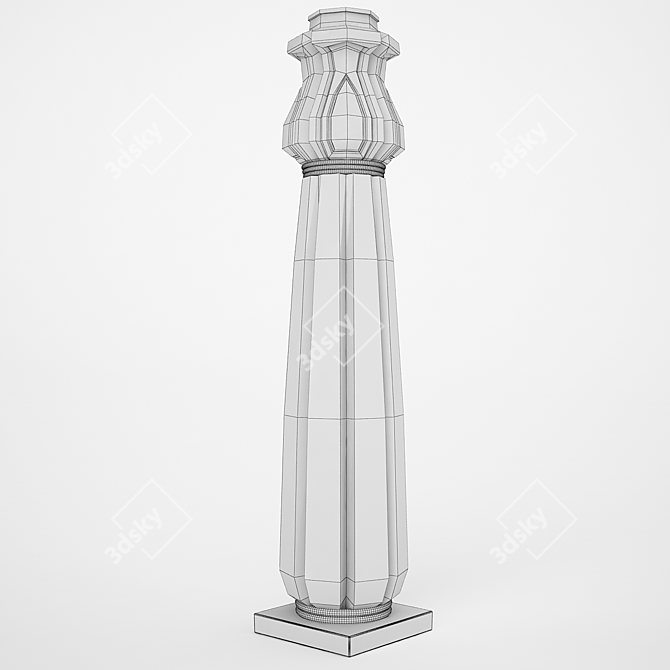 Elegant Column Stand 3D model image 3