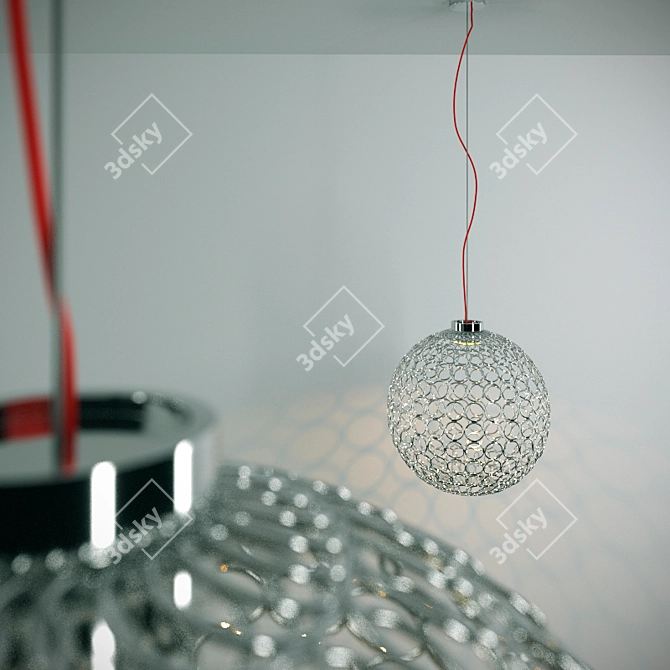 Description (translated): Ceiling pendant light Terzani G.R.A.
Designer: Bruno Rainaldi

Title: Elegant Terzani G.R 3D model image 2