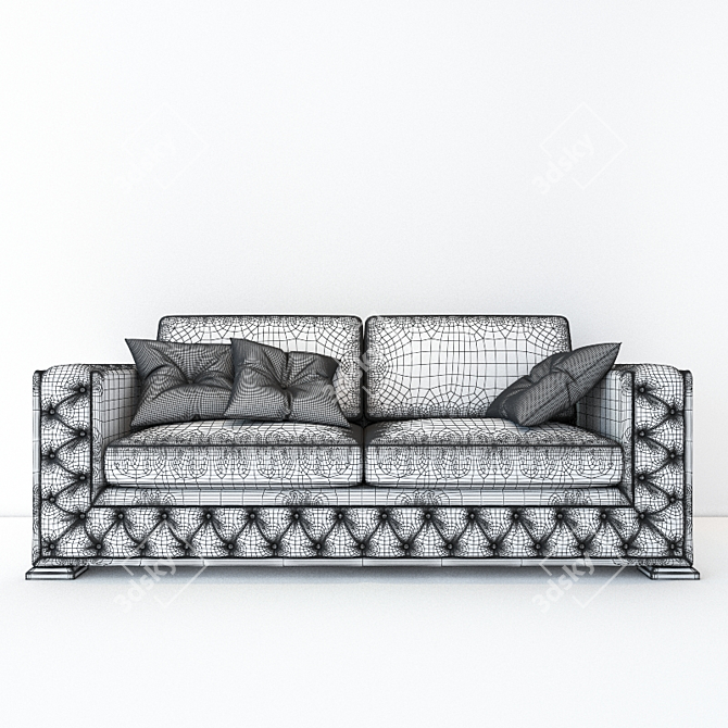 Sleek Miami Sofa: Comfort & Style 3D model image 2