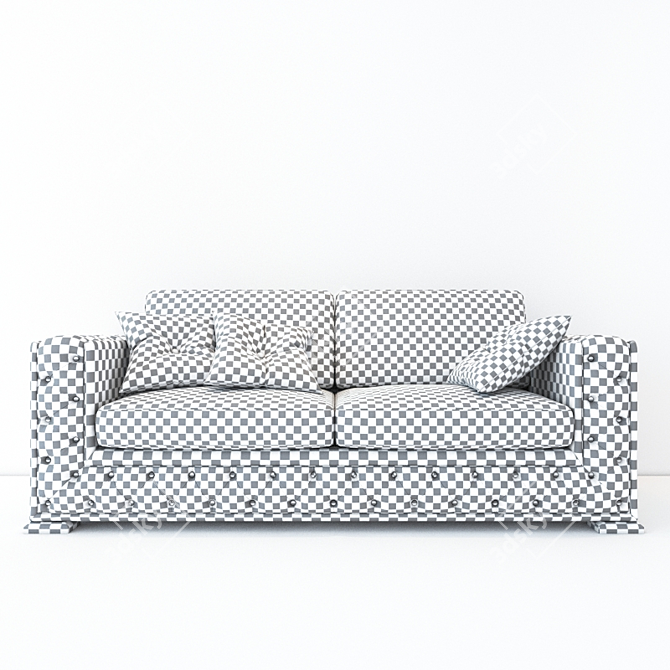 Sleek Miami Sofa: Comfort & Style 3D model image 3