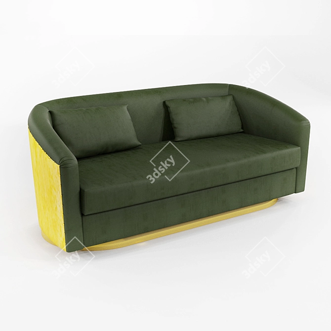 Earth-Inspired Sofa by Brabbu 3D model image 1