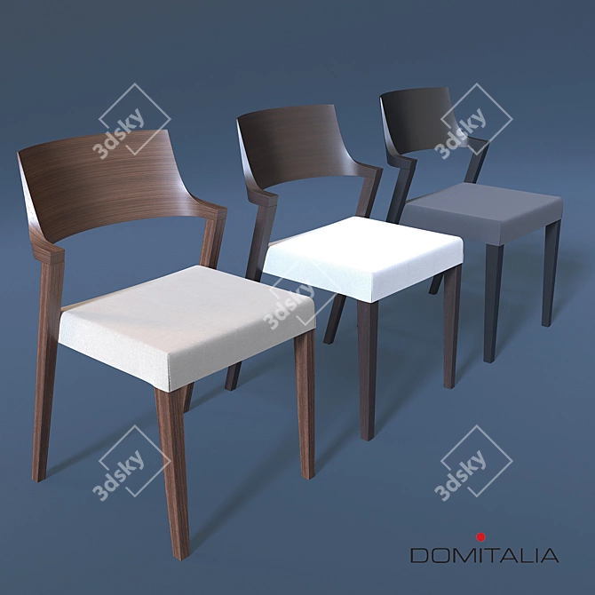 Italian Design Lirica Chair 3D model image 1