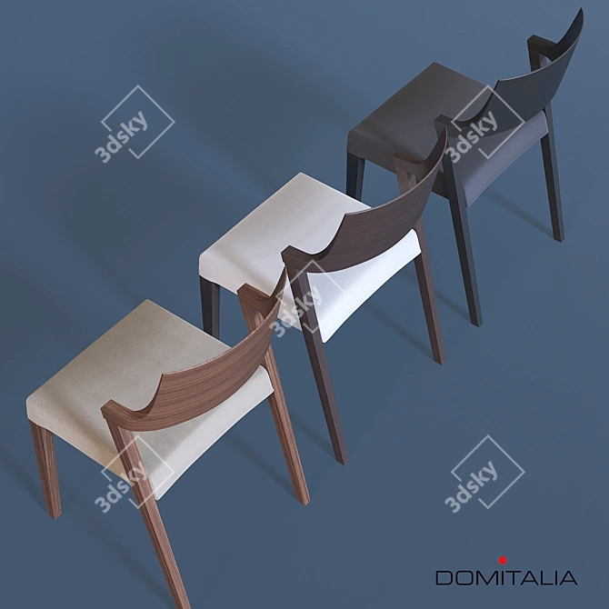 Italian Design Lirica Chair 3D model image 2