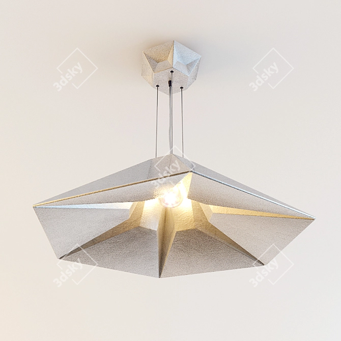 Tom Dixon Gem Wide Pendant: A Sleek and Stylish Lighting Solution 3D model image 1