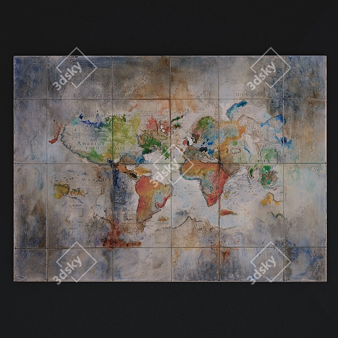 Artful Cartographic Collection 3D model image 3