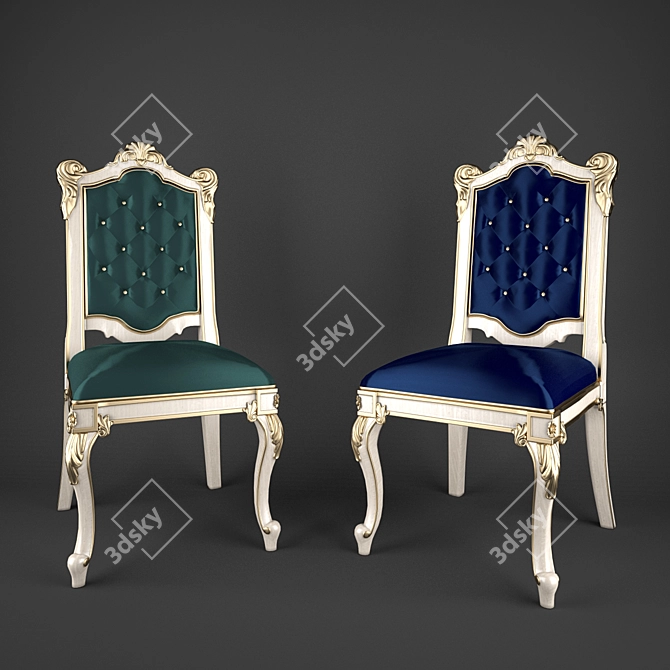 Timeless Elegance: Classic Chair 3D model image 1