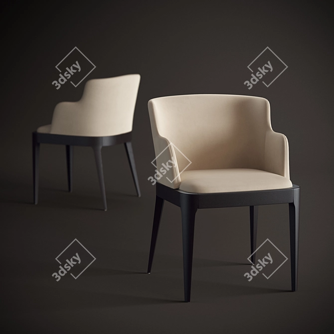 Elegant Cattelan Italia Chair 3D model image 1