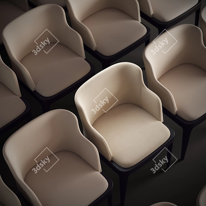 Elegant Cattelan Italia Chair 3D model image 3