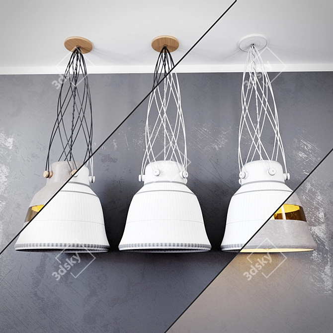 Illuminating Corona Lamps 3D model image 2