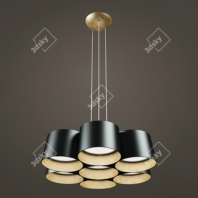 Sleek Marimba Pendant - Modern Elegance 3D model image 1