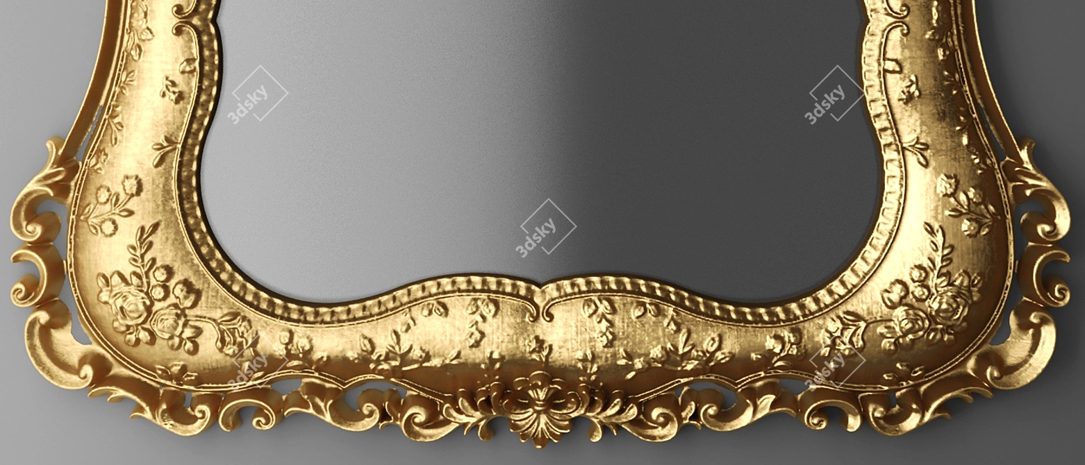 Refined Reflection: Updated Mirror 3D model image 3