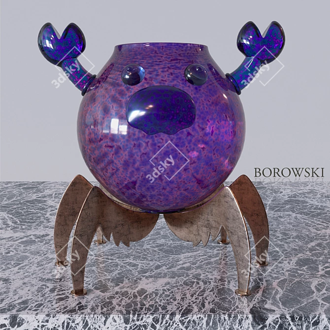 Title: Borowski Studio's Crab Sculpture 3D model image 1