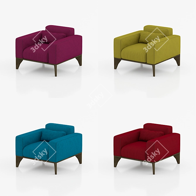 Title: Porada Fellow Upholstered Furniture 3D model image 3