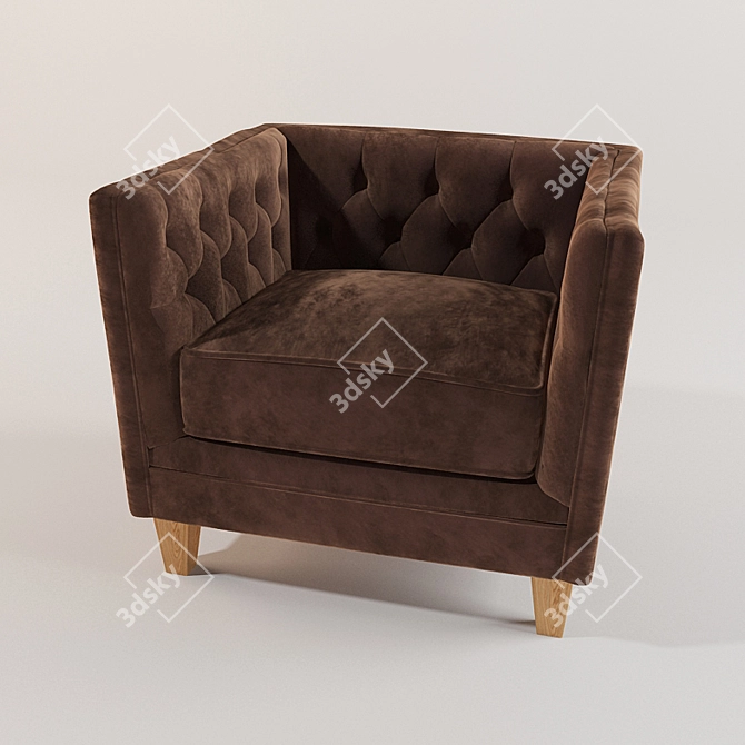 Title: Modern Photo-Inspired Armchair 3D model image 1