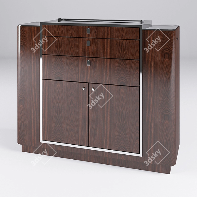 Retro 1930s Duke Bar by Ralph Lauren 3D model image 1