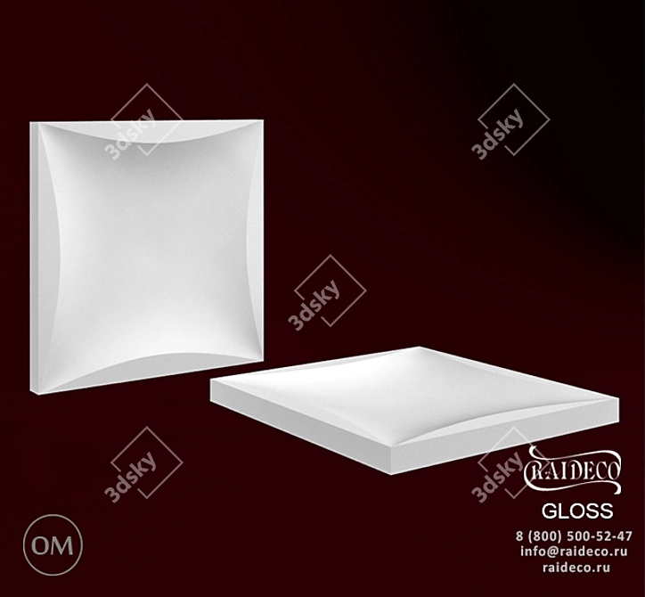  3D Gypsum Panels: 30% Discount, Fast Shipping 3D model image 1