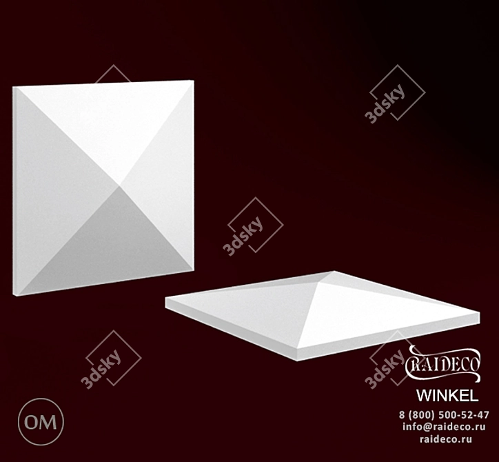 Elegant Gypsum 3D Panels: 30% Discount! 3D model image 1