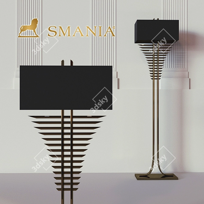 Modern Minimalist Floor Lamp 3D model image 1