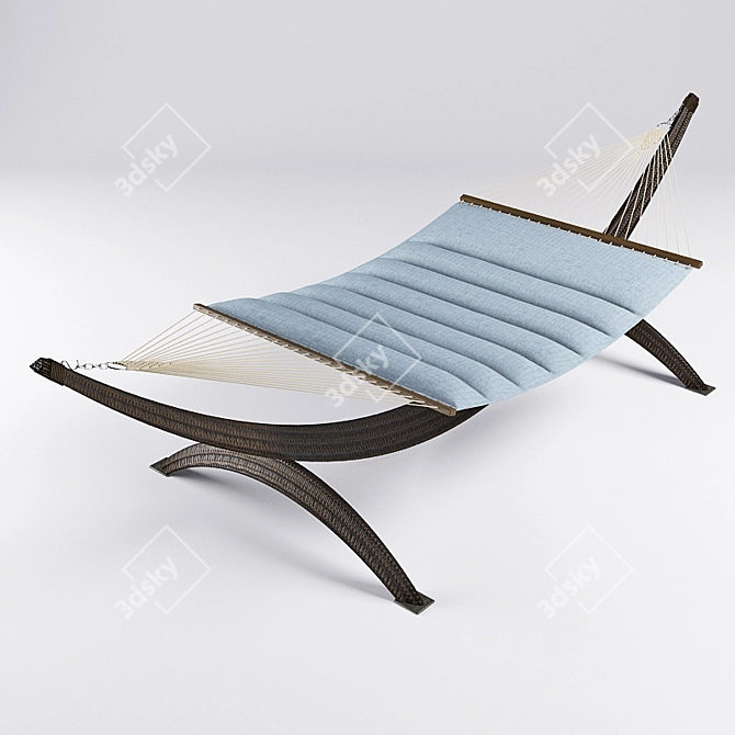 Title: Cozy Tufted Hammock 3D model image 1