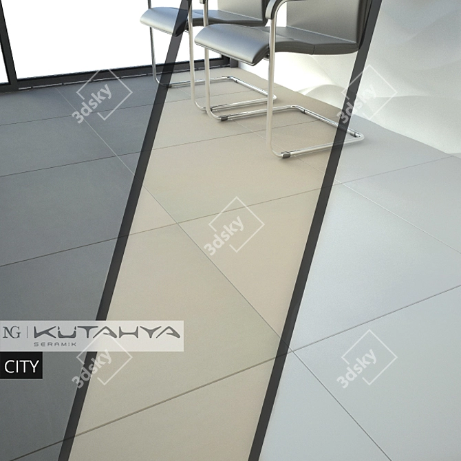 Modern City Ceramic Tiles 3D model image 1