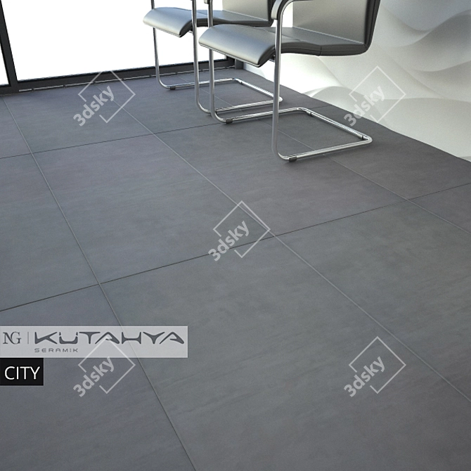 Modern City Ceramic Tiles 3D model image 2