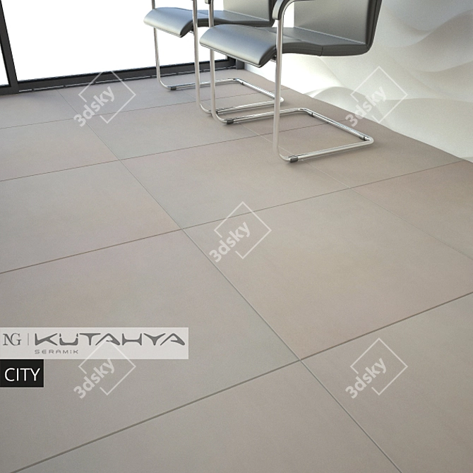 Modern City Ceramic Tiles 3D model image 3