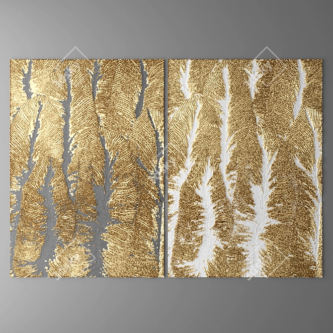 3D Wall Panel Decor 3D model image 1