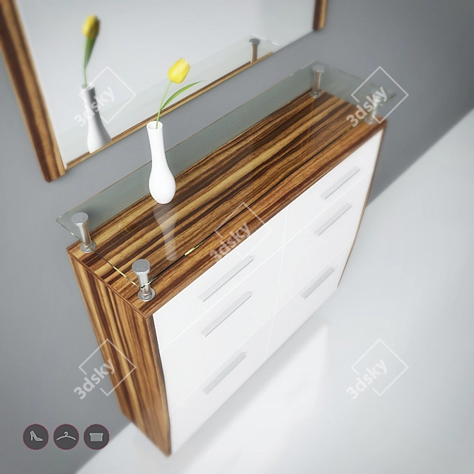 Modern Germania Werk / Carmen Furniture Set 3D model image 2