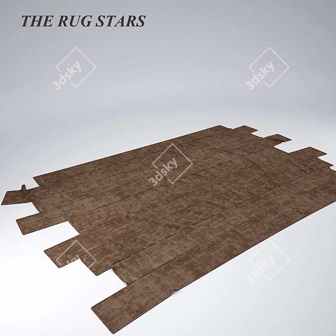 Hand-Tufted Friends Rug (130x190) 3D model image 1