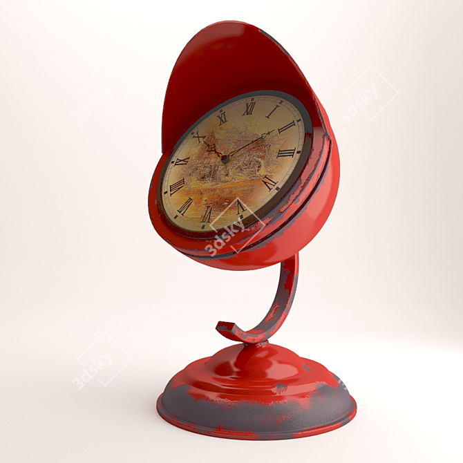 Vintage Floor Clock 3D model image 1