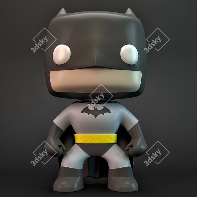 Dynamic Batman Pop Figure 3D model image 1