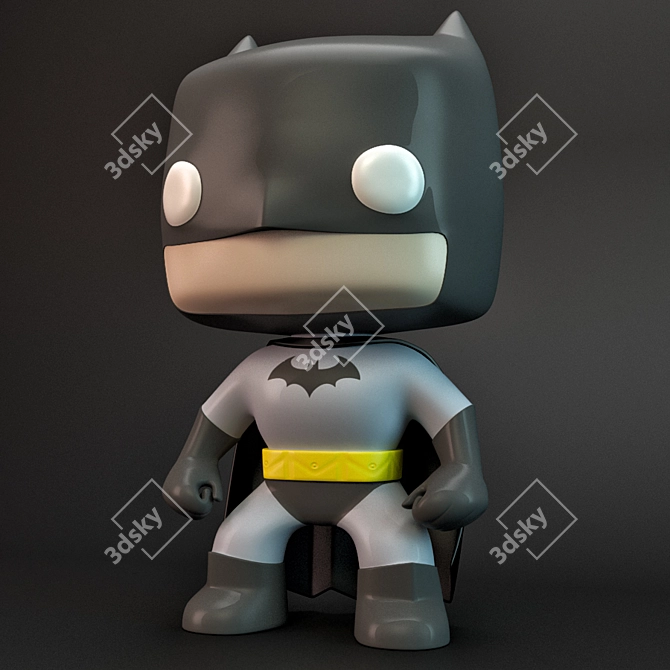 Dynamic Batman Pop Figure 3D model image 2