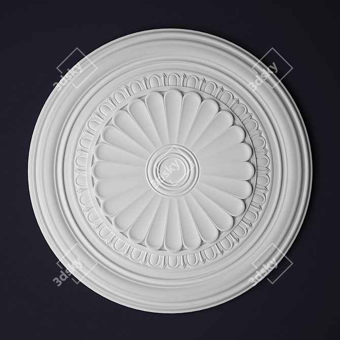 Ceiling Rose Outlet, 470mm Diameter 3D model image 1