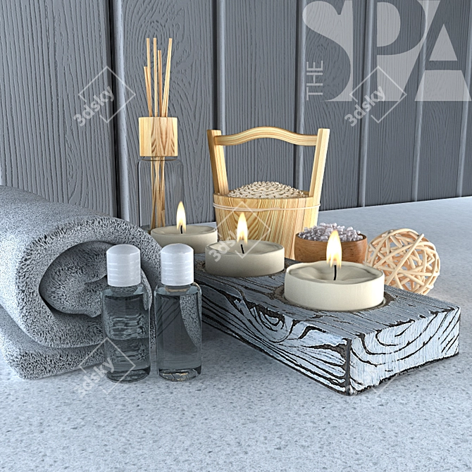 Minimalist Spa 3D Model 3D model image 1