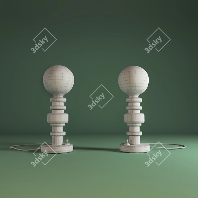 Seletti Moresque Table Lamp by Alessandro Zambelli 3D model image 2