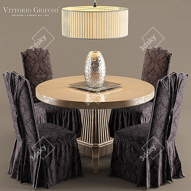 Elegant Vittorio Grifoni Table Set 3D model image 1