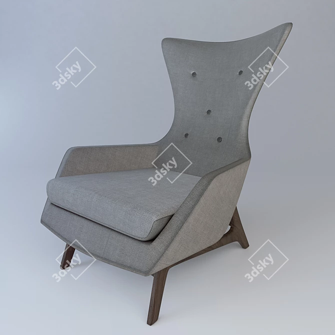 Sleek Adrian Pearsall Lounge Chair 3D model image 1