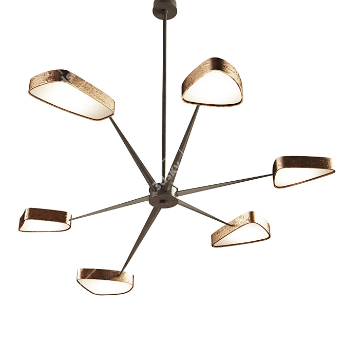 Elegant Spider Chandelier 3D model image 1