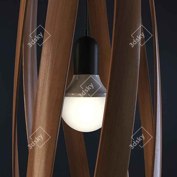 Ethereal Cocoon Pendant Light 3D model image 3