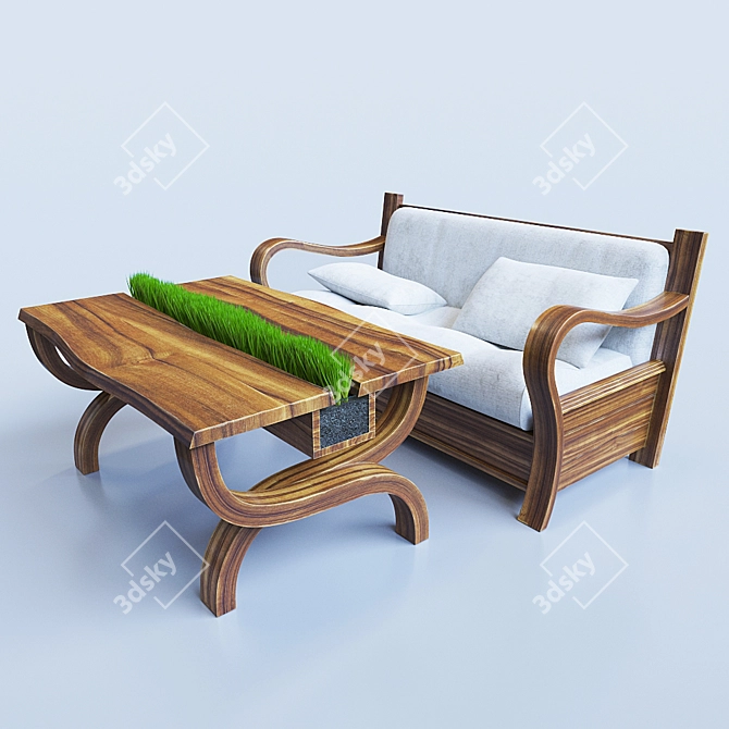 Eco Style Lawn Table 3D model image 1