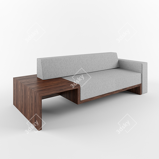 CozyFirm Sofa 3D model image 1