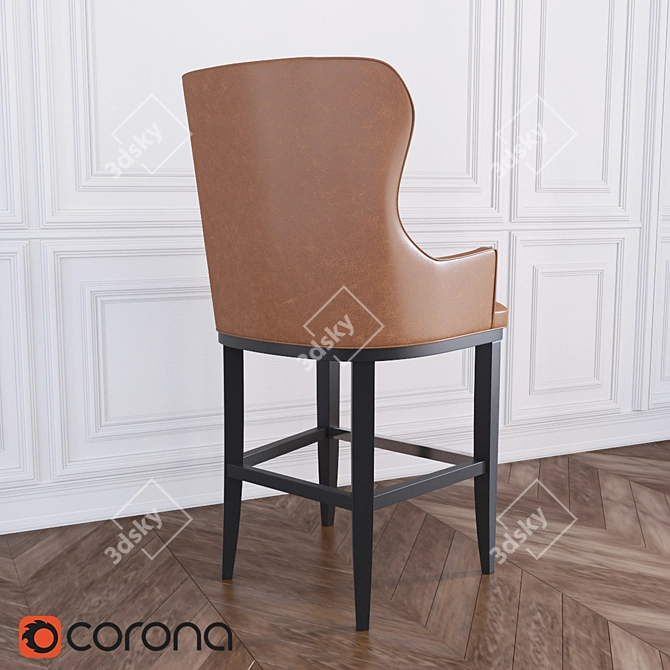 Diamond Bar Chair: Elegant and Luxurious 3D model image 2