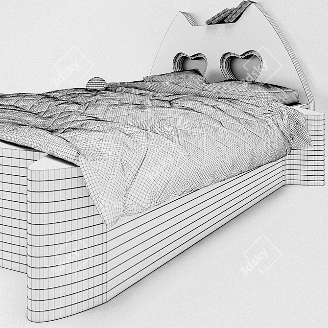 Adorable Cat Hug Bed by ARCHPOLE 3D model image 3