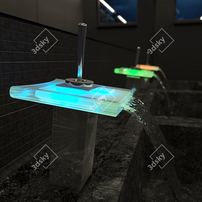 Title: LED Waterfall Mixer 3D model image 1