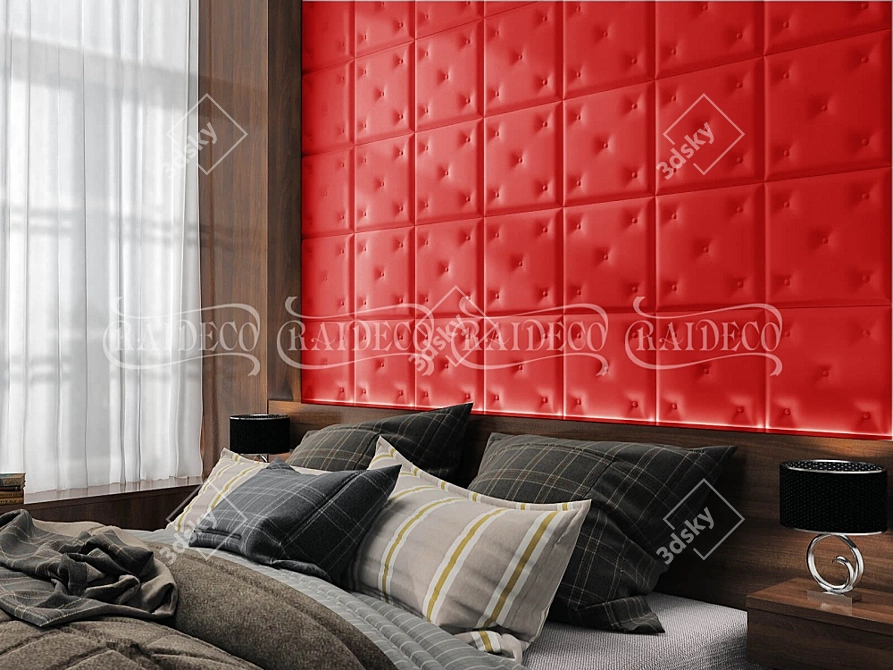 Raideco Leather and Fabric 3D Panels 3D model image 2