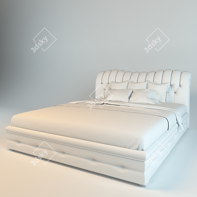 Imperia Bed: A Luxurious Sleep Experience 3D model image 3