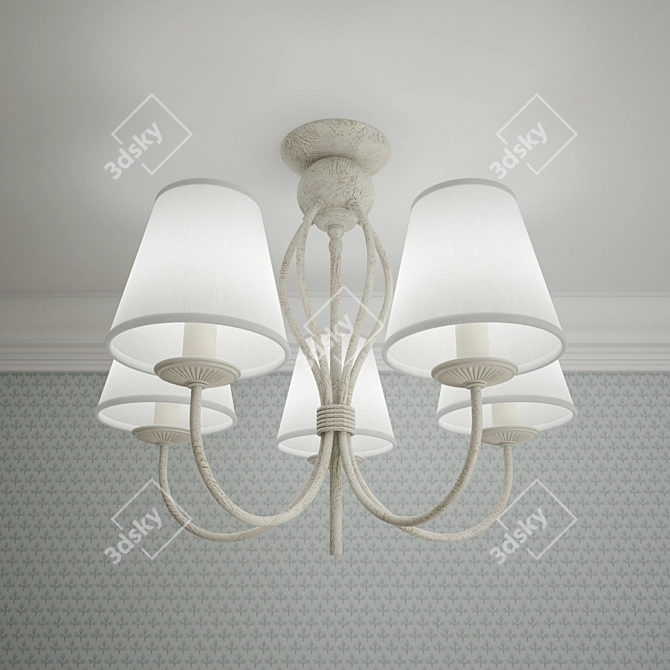 Elegant Alfa Irma Chandelier 3D model image 2