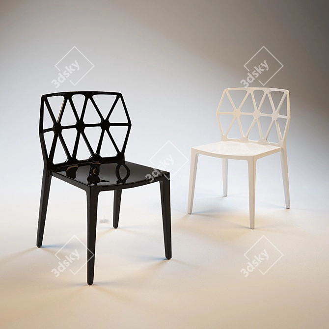 Alchemy Chair: Designer Elegance 3D model image 2