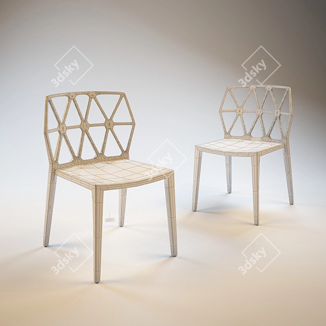 Alchemy Chair: Designer Elegance 3D model image 3