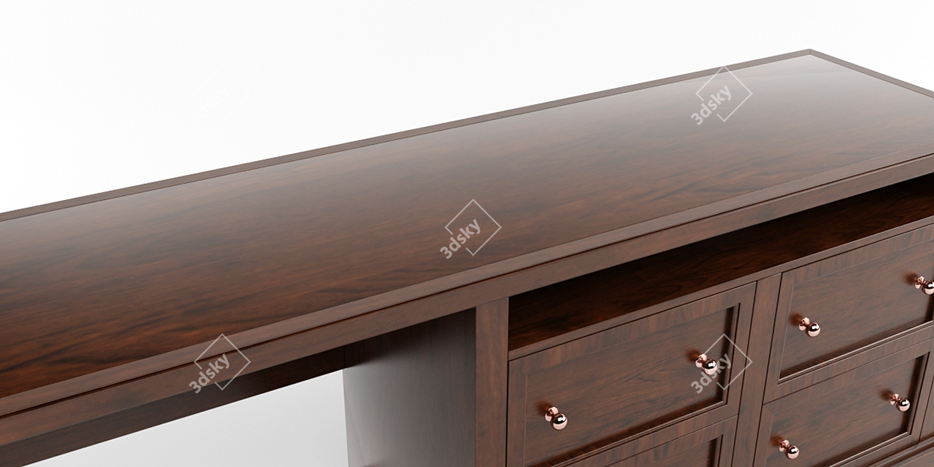 Elegant Writing Desk 3D model image 3